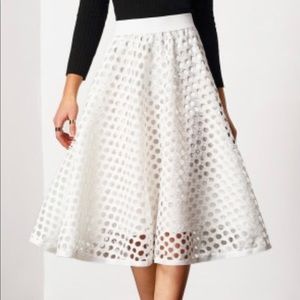 High Waist Circle Net Skirt